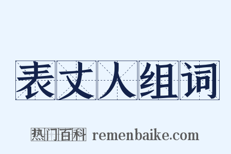 表丈人组词是什么意思的图片